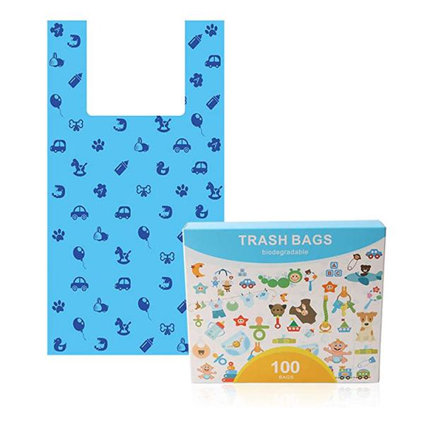 2.5''*1.1'' Biodegradable Dog Poop Bags , 2.49 Pounds Pet Trash Bags