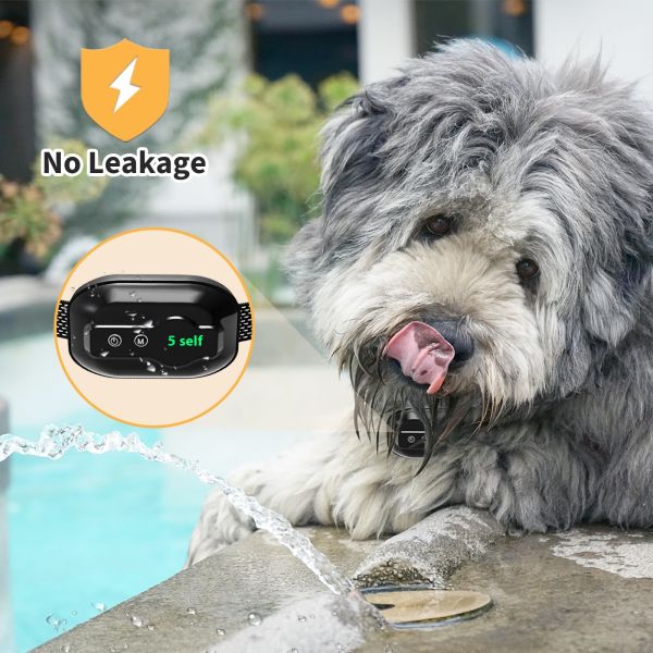 E-Commerce Best Seller Waterproof Rechargeable Plastic Dog Bark Control Collar Large/Medium/Small Dogs Anti-Barking Training