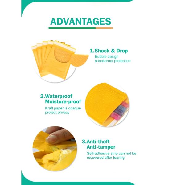 Customized Compostable Bubble Mailer Bag For Express And Shipping