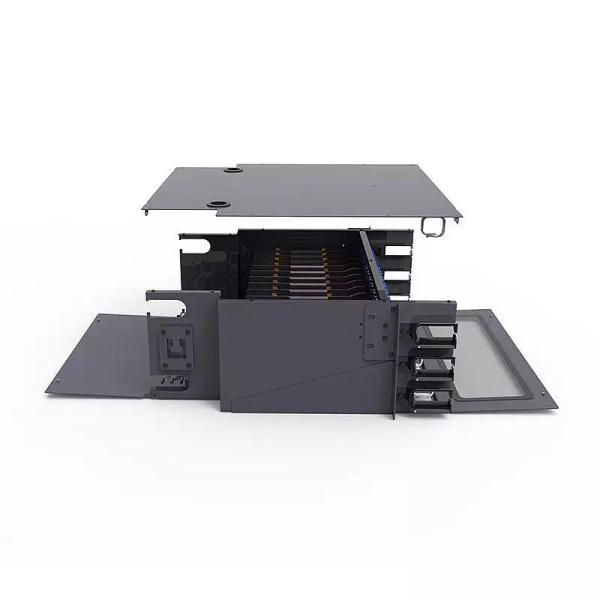 tipo material de 4U LGX do corpo do painel de remendo SPCC da fibra ótica de 21inch