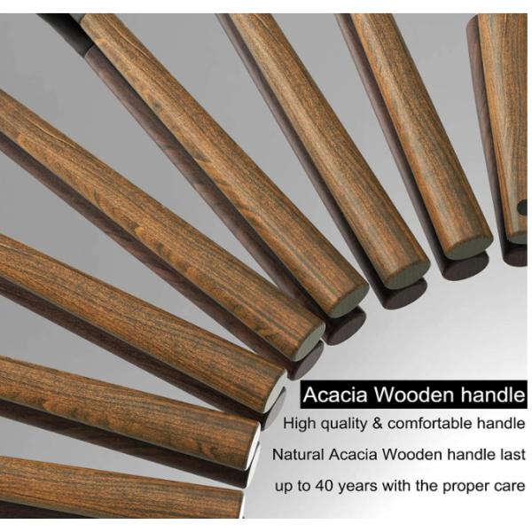 Acacia Wooden Kitchen Utensil Set 8pcs Heatinsulated BPA Free