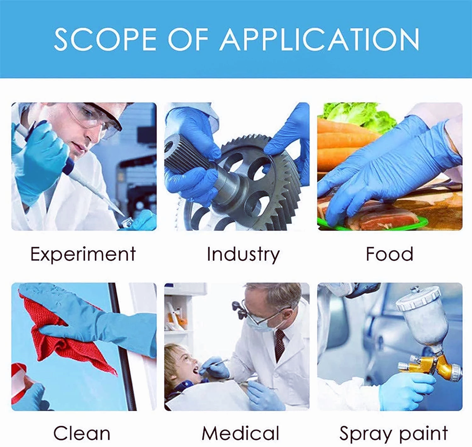 Disposable Hand Gloves Manufacturers powder free Disposable Medical Nitrile Gloves