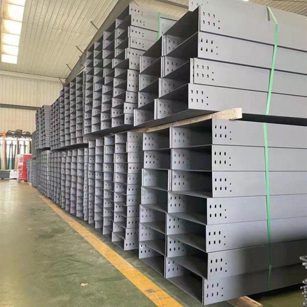 Long Span Exterior Cable Tray Steel Customized Width Rectangular