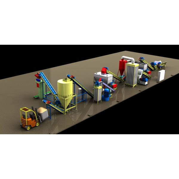 Energy Saving Wood Pellet Production Line 6-12mm Wood Pellet Extruder Machine