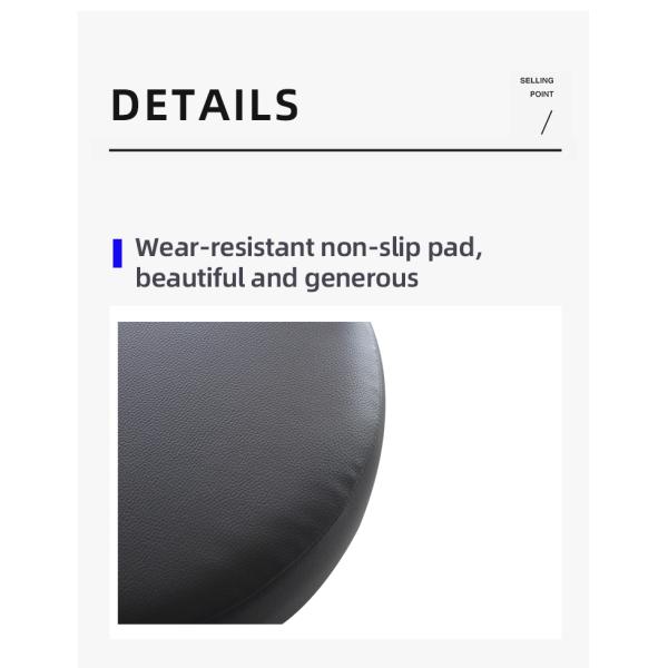 Имитация Кожаные офисные стулья Подушки Губка Круглый Барстол Стулья