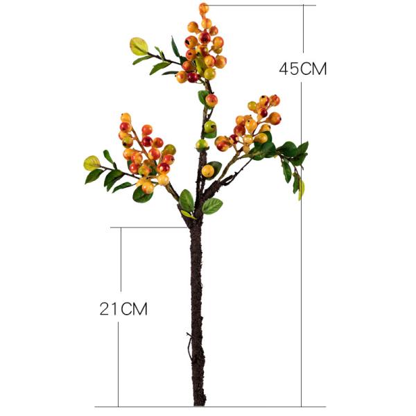 Christmas Berry Stem Artificial Plants Red and Blue Berries for All Festivals Occasion