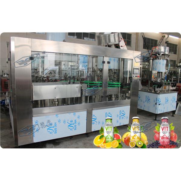 Glass Bottle Filler Machine Automatic Juice / Tea Bottling Filling Machine 6000 - 8000BPH