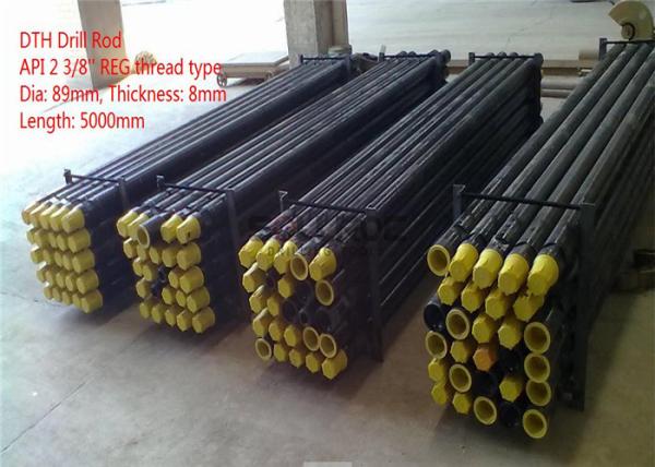 Reg And API 3 1/2Reg Friction Welded DTH Drill Pipe / Down The Hole Drill Rod