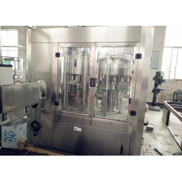 CO2 Carbonated Beverage Filling Machine , Electric Carbonated Drink Canning Machine