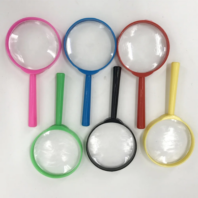 Plastic Toy Magnifier Wholesale Cost-Effective Colorful Acrylic Magnifying Glass for Kids