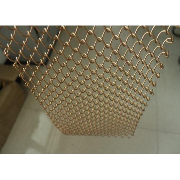 Chain Link Curtain Metal Coil Drapery For Restaurants / Cafes / Retail Outlets
