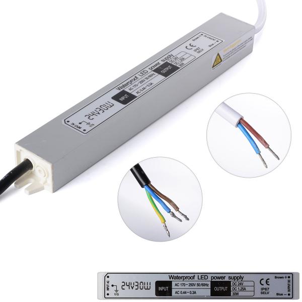 DC 12V 60W Lighting Transformer Waterproof LED Driver Power Supply IP67 Input AC170-250V Adapter for LED Strip