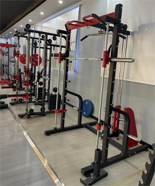 Gym Trainer Training Leg Press Pull-up Chest Press Squat Rack Power Rack