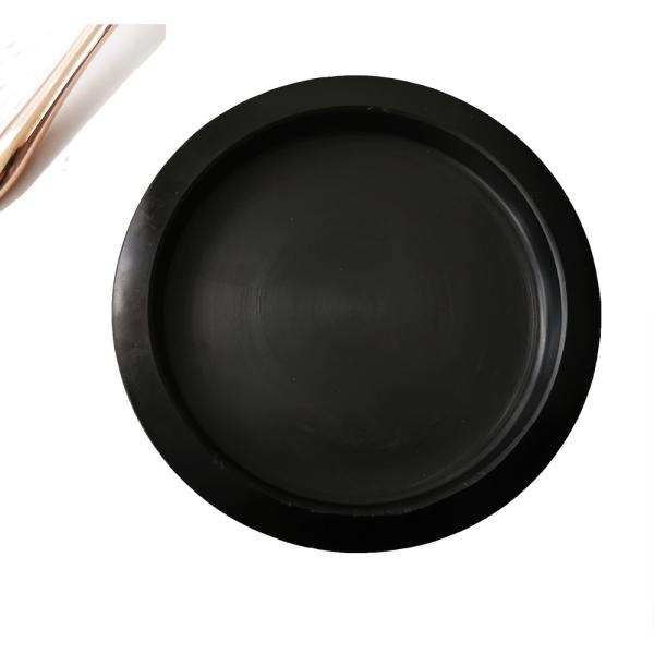 CLASSIC Style Handwork Customized Natural Black Round Marble Cup Coasters For Hotel Home Decoration