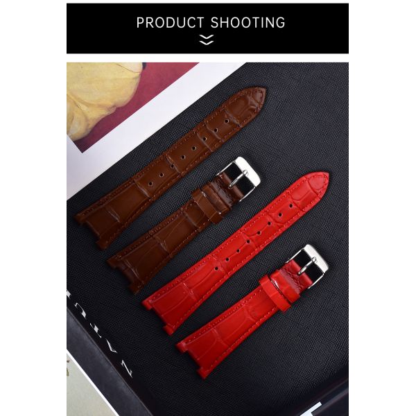 High-gloss, Breathable Leather Straps