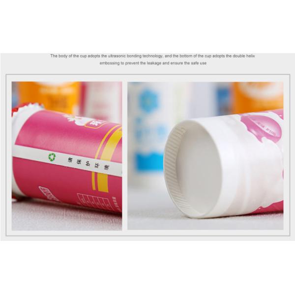 180ml Cold Drink  PE Coating Paper Yogurt Cup Food Grade With Foil Lid