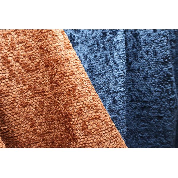 Honeycomb Bonding & Flocking Velvet Blue-Orange Scheme For Sofa