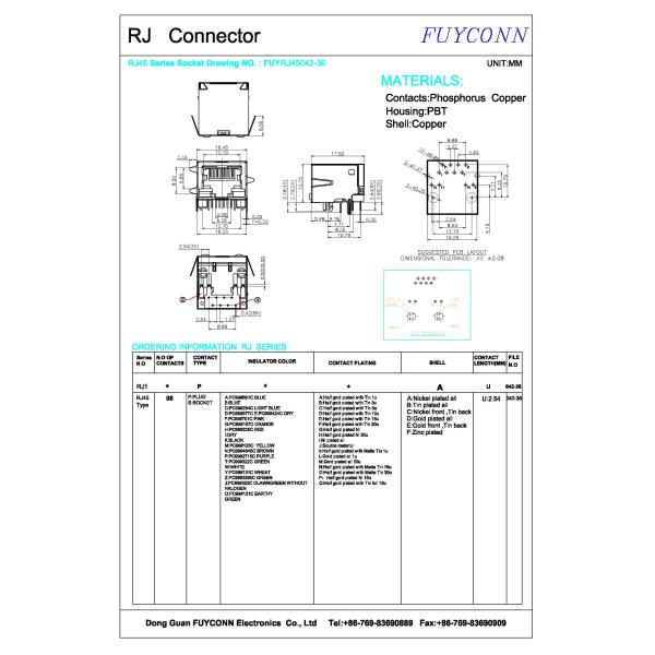 1 гаван соединитель RJ45 PCB 1x8P 8Pin прямоугольный женский модульный