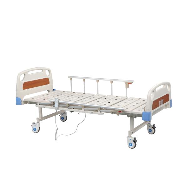 Two function electric medical hospital bed with ABS head and foot board