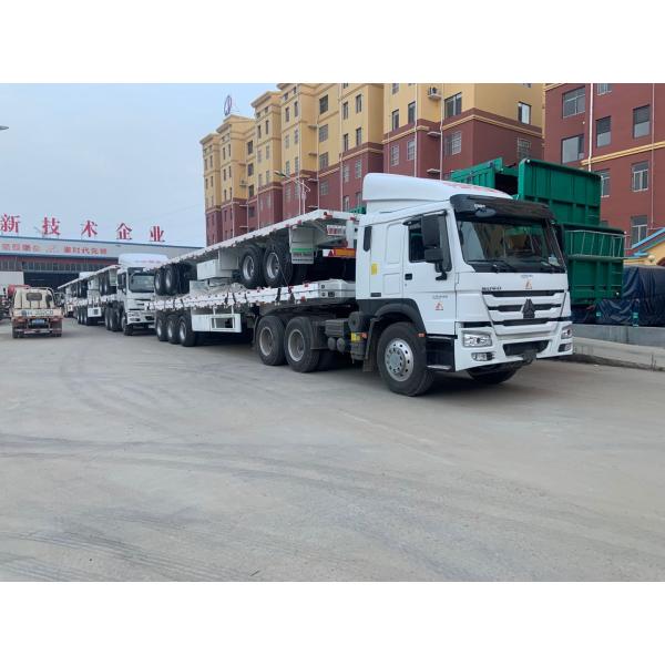 Semi-remorque de transport de marchandises à grande capacité de charge utile avec paroi latérale détachable au Kazakhstan