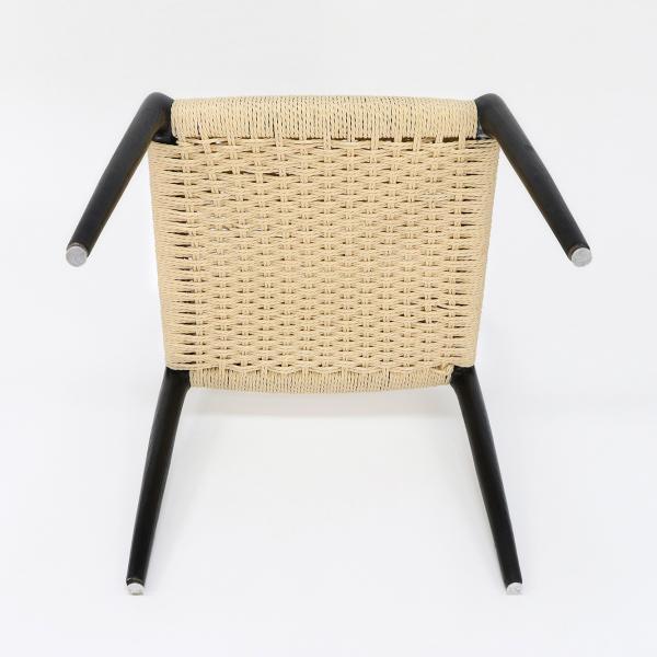 Nordic Modern Hand-woven Cord Wooden Dining Chair Made of Natural Solid Wood for Furniture