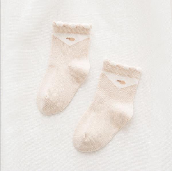 Millidoll Original colour cotton Antibacterial  babies sock foot wear 0-2years dodo style