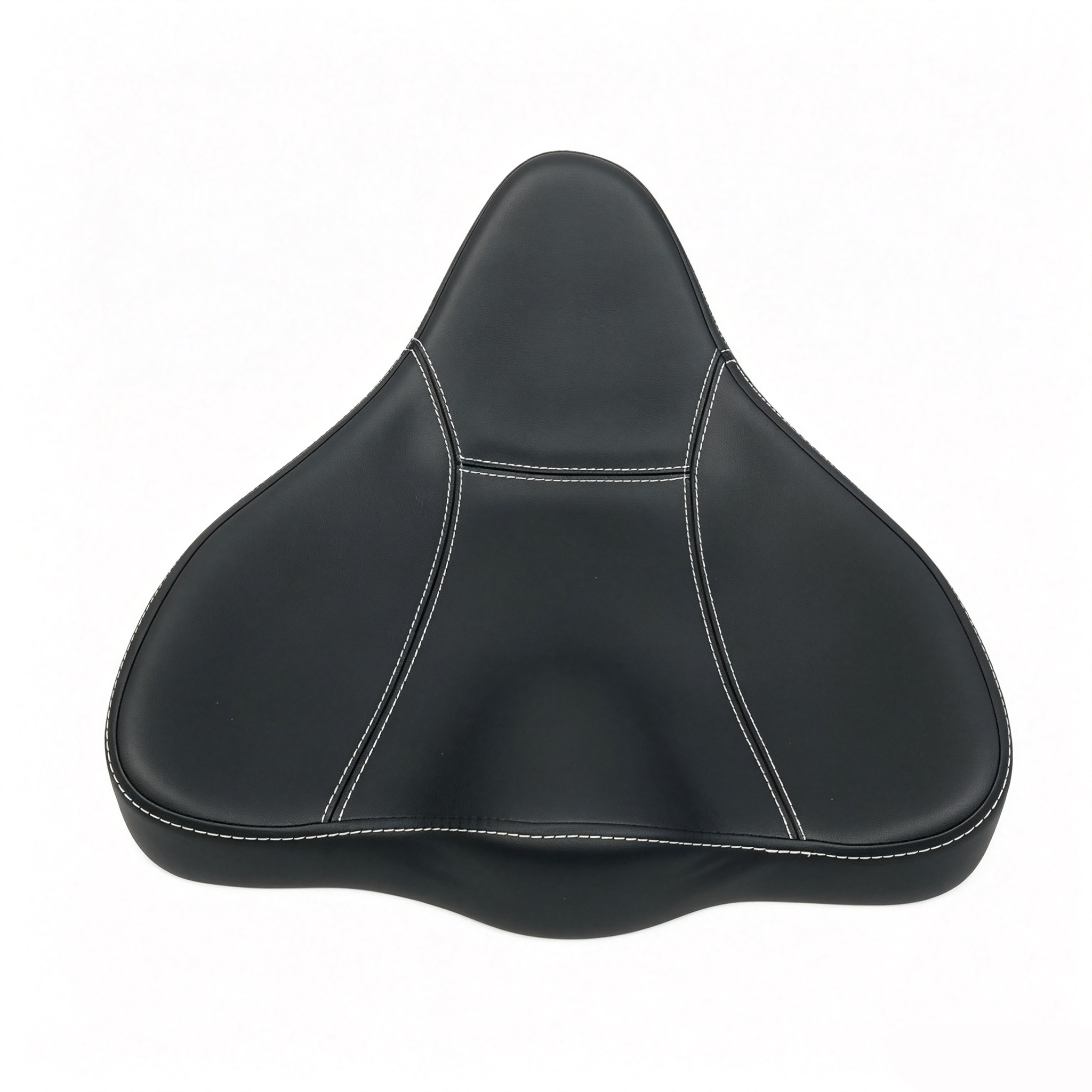High-Density Foam PU Surface Saddle Seat Chair Cushion Pad 395x355x73mm for Salon and Dental Stools