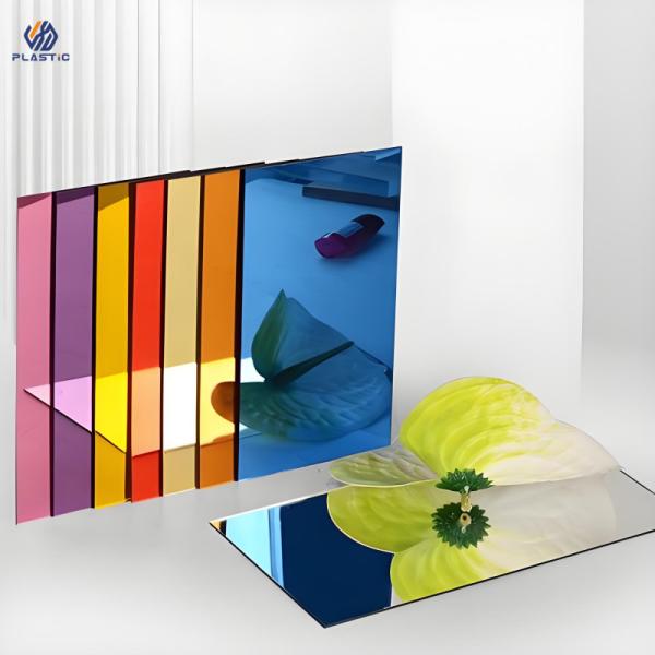CNC Cut Logo Printed Acrylic Mirror Panels with Custom Sizes for Wall Decoration