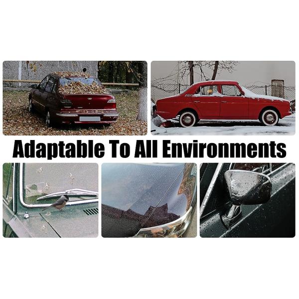 Disposable Car Covers，12.5 x 21.7ft Universal Clear Plastic Car Cover，Disposable Full Exterior Covers Elastic