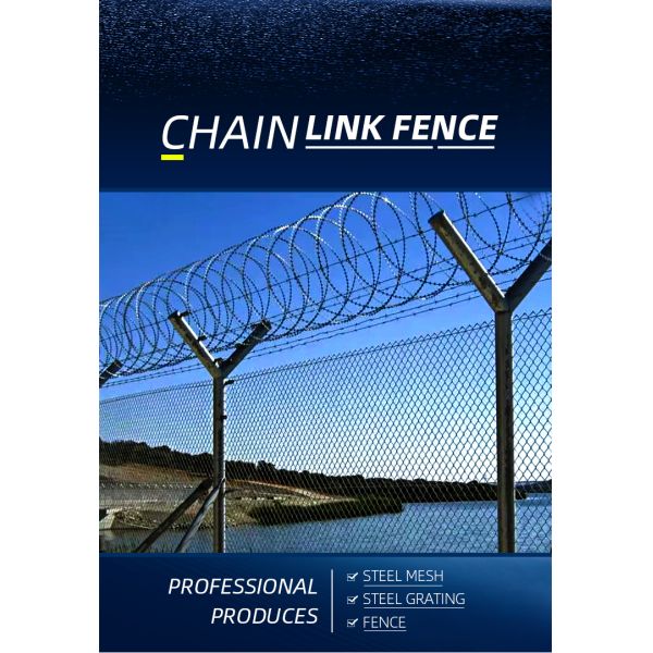 Material Galvanized Iron Wire Or PVC Coated Iron Wire PVC Sprayed Electric Galvanized Chain Link  Fence