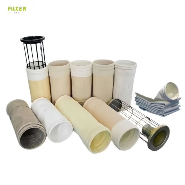 Industrial Felt Filter Bags Polyester Nomex PTFE PPS P84 Fiberglass for Dust Collection in Cement Coal Mine Steel Plant and Related Industries