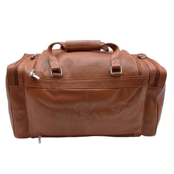 Genuine Leather Travel Duffel Bags Fashionable For Young Men / Women