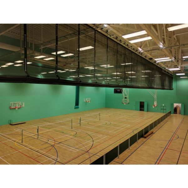 Hot Selling PVC Mesh Panels Roll-up Gym Divider Curtain with 7.5m per Minute Lifting Speed and Customizable Color