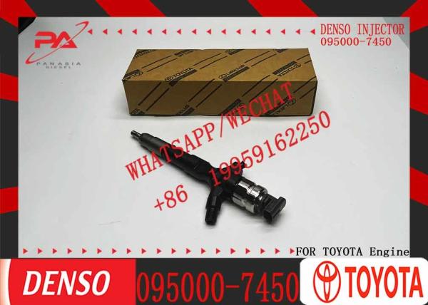 1KD Boquilla de inyección 095000-7450 Inyector de tren común 095000 7450 0950007450 para Toyota Hiace Dyna 3.0 d