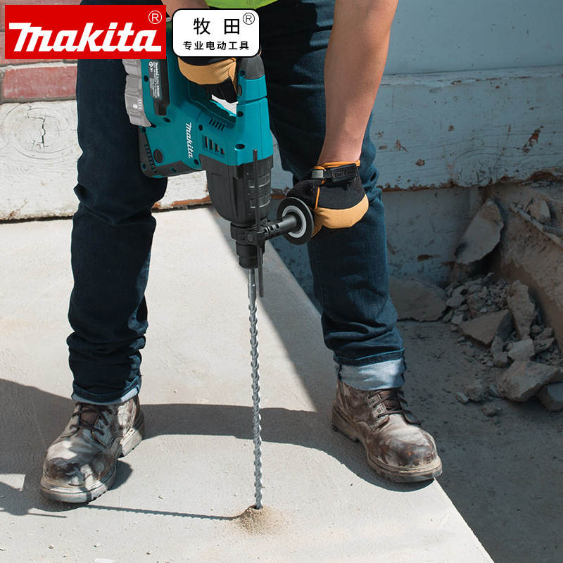 36V Lithium Cordless Rotary Hammer DHR263 SDS Plus 4-Groove 3 Functions Hammer Drill Impact Drill Electric Chisel For Concrete Masonry