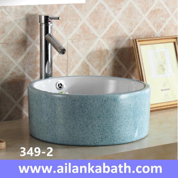 2016 new model fashion colorful baisn round shape sanitary ware art basin for bathroom