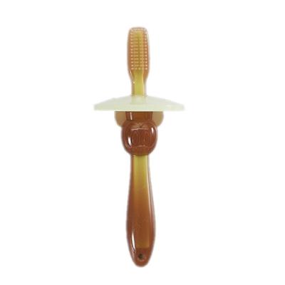 Safe Hand Operated Silicone Baby Brush For Hygienic Oral Habits Colored
