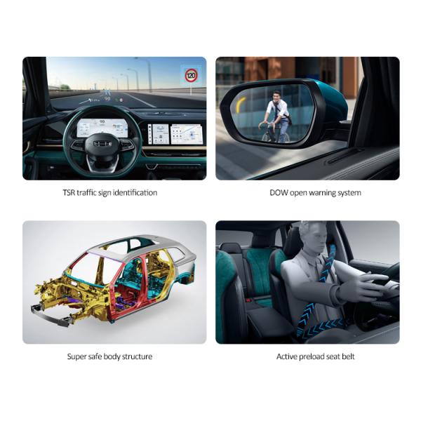 GEELY XINGYUE L Gas Mileage Cars Hybrid Car 215km/H With Panoramic Sunroof