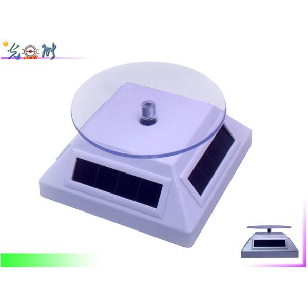 Customed logo Solar turntable display with battery hole with CE certificate