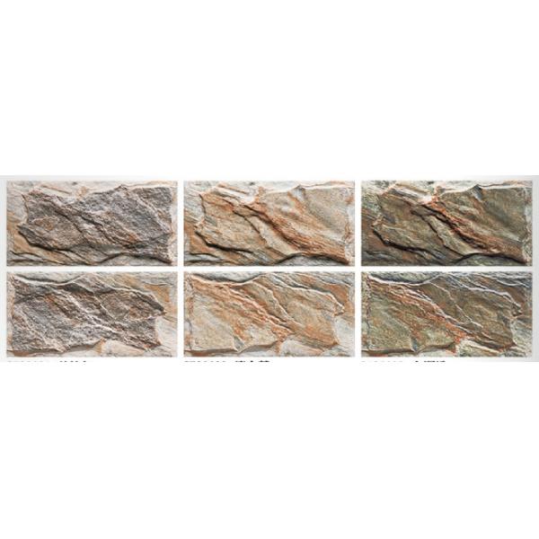 Внешняя плитка каменной стены ISO13006, плитка 20x40cm 9.5mm бежевая голубая керамическая