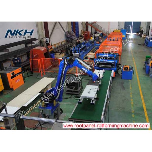 Dual Layer Roll Forming Machine with Robot Palletizing Shutter Door & Corrugated Panel