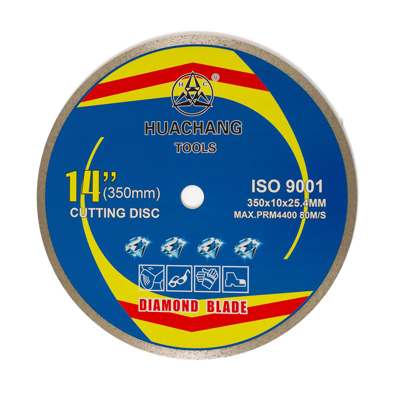 Горячая плитка диаманта прессы 14inch 350×2.2/3.2×10×25.4mm увидела лезвия для общецелевого, керамического, мраморного и конкретного