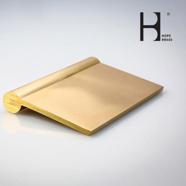 Golden Corrosion Resistant Solid Brass Hinges SGS Certification For Door