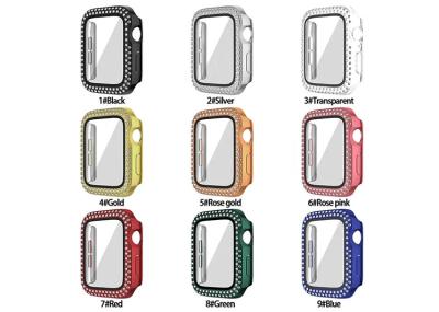 2 In 1 Tempered Glass Watch Screen Protector Bling Watch Protection Case