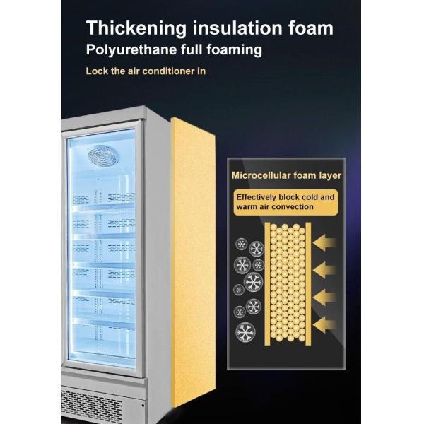 Холодильник дисплея супермаркета замороженных продуктов промотирования с стеклянной дверью