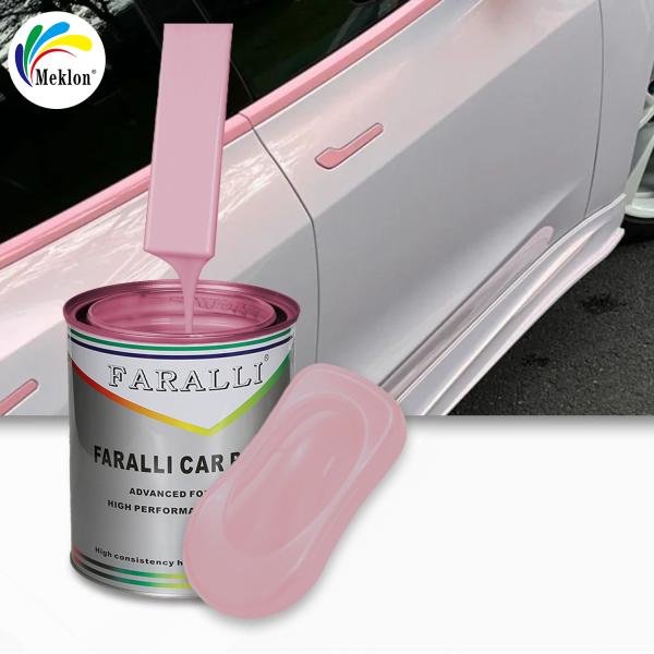 Environmentally Car Paint Basecoat Red Auto Paint Long-lasting Liquid Coating