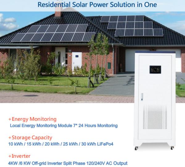 6kw Solar Power Station Power Inverter  with LiFePO4 Battery