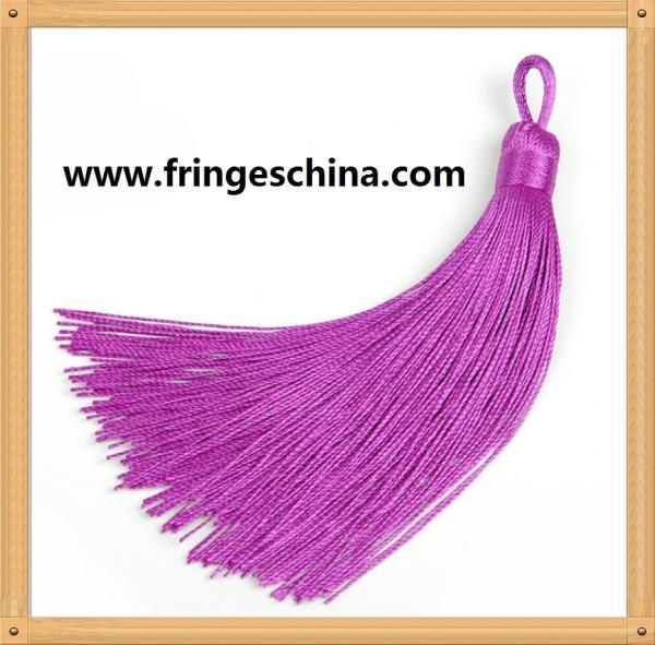 Fashion fluorescent mini tassels trimming fringe for pillow and graduation cap decoration