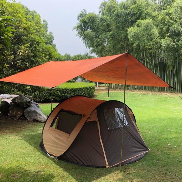 PU5000mm 190T Polyester 0.78kg Lightweight Camping Tarp