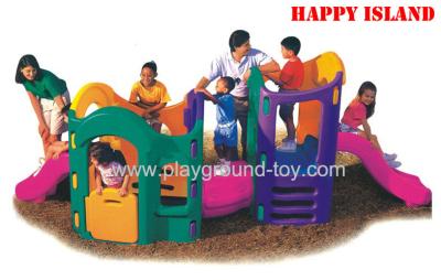 Plastic Playground Kids , Indoor Playground Toys 8 In 1 Small Plastic Combination Children's Slide